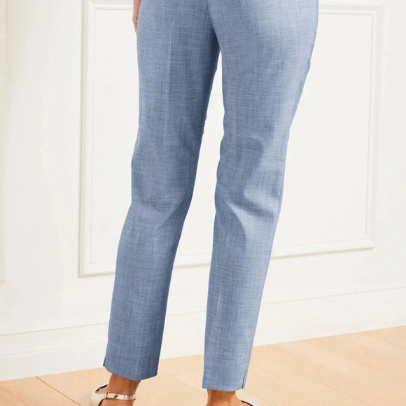 Talbots Women’s Hampshire Ankle Pants size 8 Career Pants Blue - Picture 2 of 11